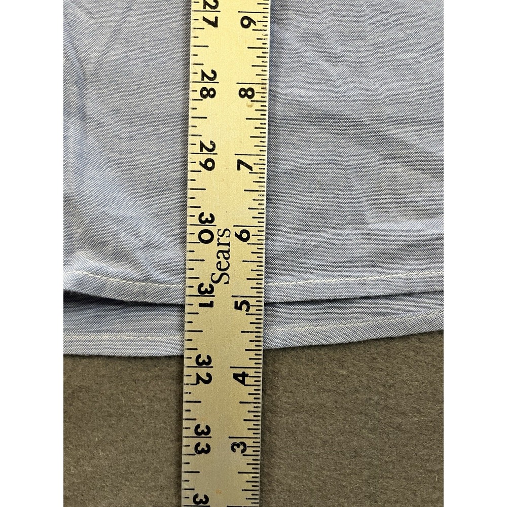 Tommy Bahama Mens XL Cotton/Spandex LS Button Down Shirt Light Blue Solid - Picture 5 of 8